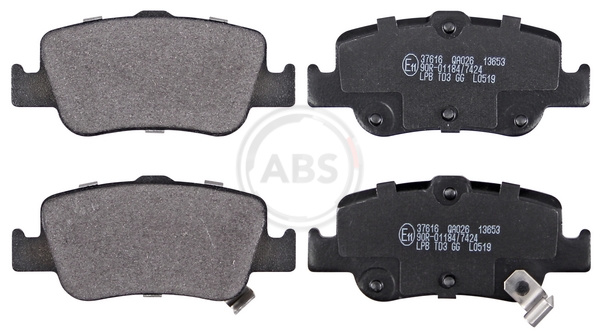 Brake Pad Set, disc brake (Rear axle)  Art. 37616