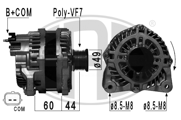 Alternator  Art. 209010A