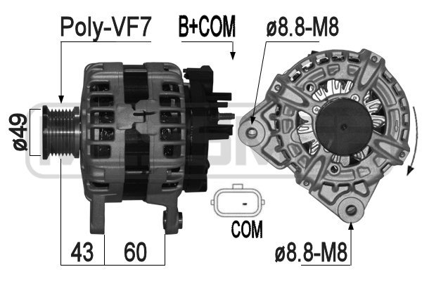 Alternator  Art. 209292