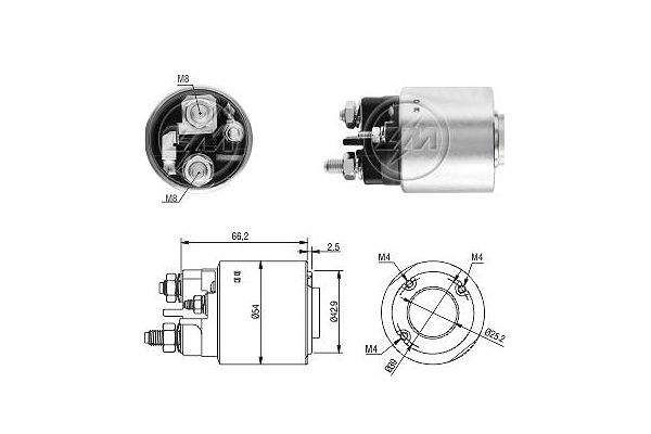 Solenoid Switch, starter (ZM3497)  Art. ZM3497