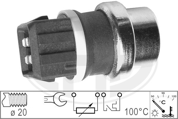 Sensor, coolant temperature  Art. 330152