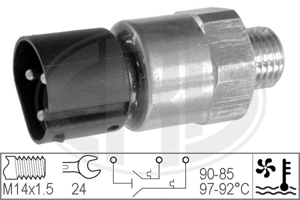 Temperature Switch, radiator fan (Rear axle)  Art. 330208