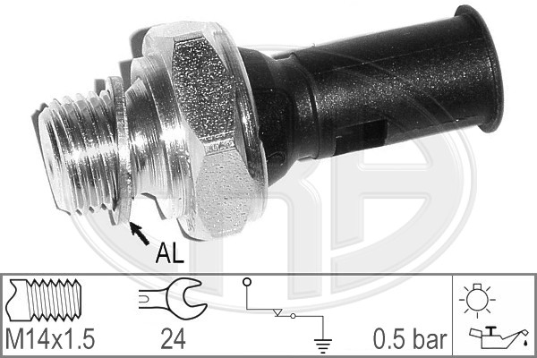 Oil Pressure Switch (Rear axle)  Art. 330351