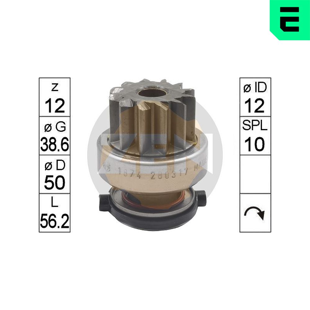 Freewheel Gear, starter  Art. ZN1874