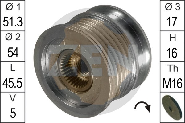 Alternator Freewheel Clutch  Art. ZN5411