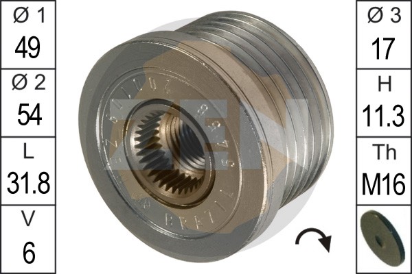 Alternator Freewheel Clutch  Art. ZN5458