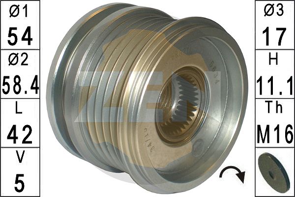 Alternator Freewheel Clutch  Art. ZN5634