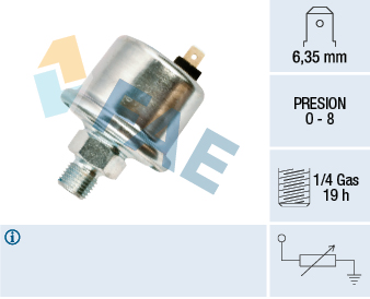 Sensor, oil pressure (0-8)  Art. 14040