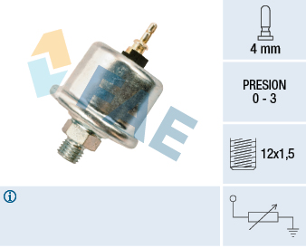 Sensor, oil pressure (Front axle, Rear axle)  Art. 14730