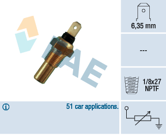 Sensor, coolant temperature  Art. 31390