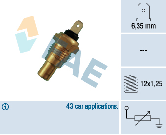 Sensor, coolant temperature (330793)  Art. 31650