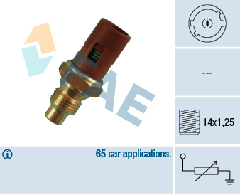 Sensor, coolant temperature (M14X1.25)  Art. 32240