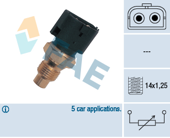 Sensor, coolant temperature (M14X1.25)  Art. 32390