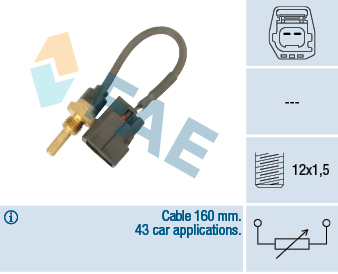 Sensor, coolant temperature (M12X1.5)  Art. 32425