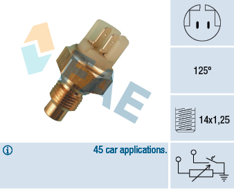 Sensor, coolant temperature  Art. 34040