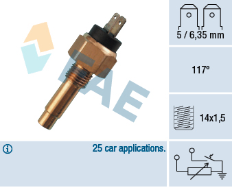 Sensor, cylinder head temperature  Art. 34160