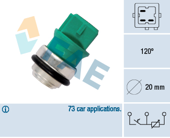 Sensor, coolant temperature  Art. 34350