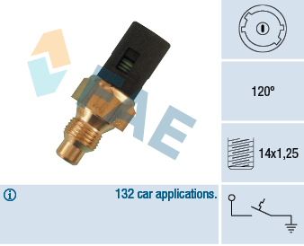 Temperature Switch, coolant warning lamp (120)  Art. 35250