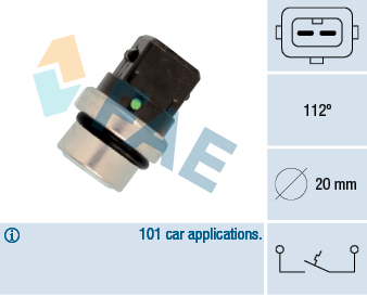 Temperature Switch, coolant warning lamp (112)  Art. 35640