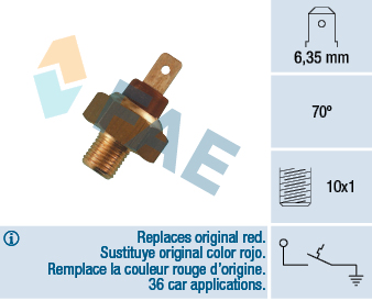 Temperature Switch, coolant warning lamp (Side of the bike)  Art. 35660