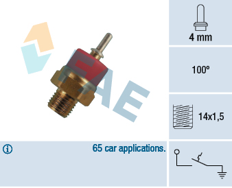 Temperature Switch, coolant warning lamp (Front axle)  Art. 35770