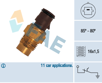 Temperature Switch, radiator fan (In front)  Art. 36160