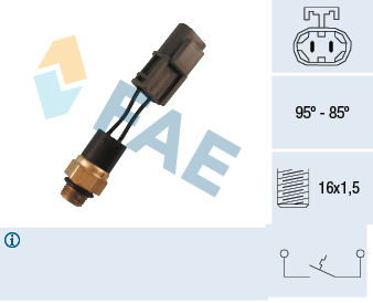 Temperature Switch, radiator fan (Inner, Right)  Art. 37550