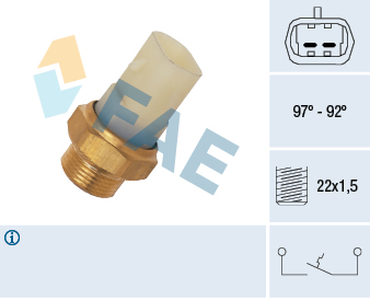 Temperature Switch, radiator fan (Rear axle)  Art. 37710