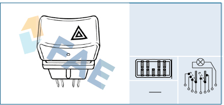 Hazard Warning Light Switch  Art. 61270