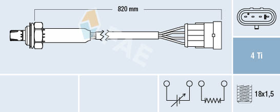 Lambda Sensor (Front and back)  Art. 77184