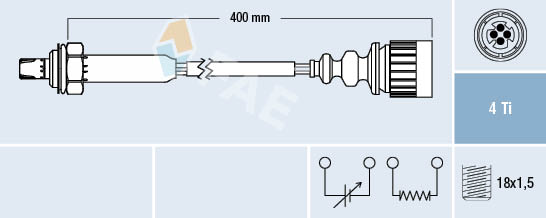 Lambda Sensor (Front axle)  Art. 77187