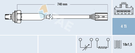 Lambda Sensor (Adjustment sensor)  Art. 77189