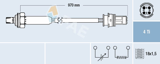 Lambda Sensor (Front axle)  Art. 77354