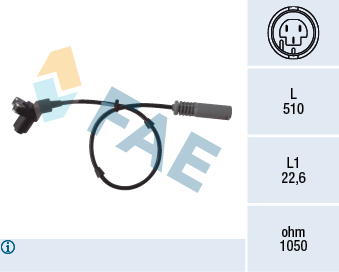 Sensor, wheel speed (Rear axle)  Art. 78005