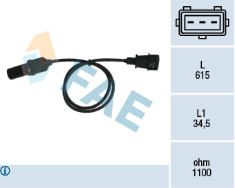 Sensor, crankshaft pulse  Art. 79005