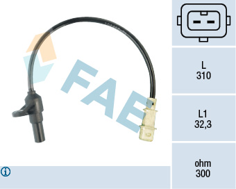 Sensor, crankshaft pulse (2)  Art. 79084