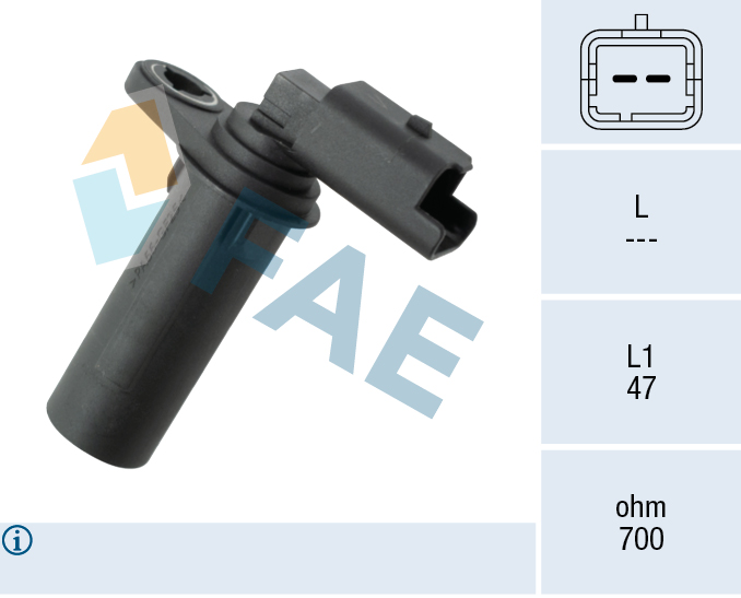 Sensor, crankshaft pulse (2)  Art. 79251