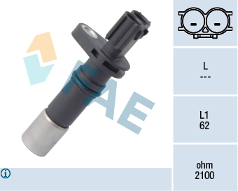 Sensor, crankshaft pulse (2)  Art. 79286