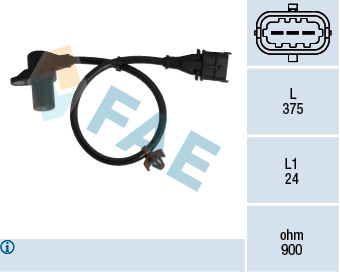 Sensor, crankshaft pulse (3)  Art. 79303