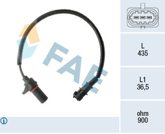 Sensor, crankshaft pulse (36.5)  Art. 79478