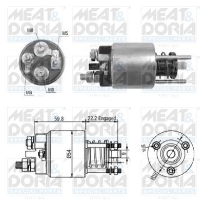 Solenoid Switch, starter (Below)  Art. 46134