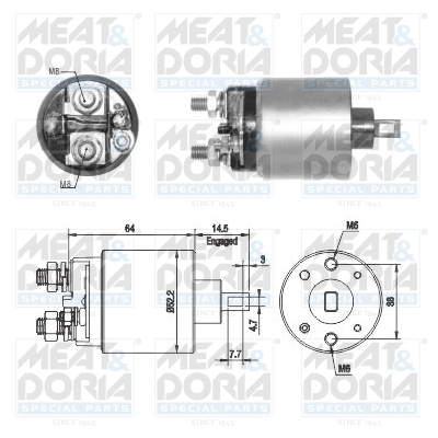 Solenoid Switch, starter (12)  Art. 46274