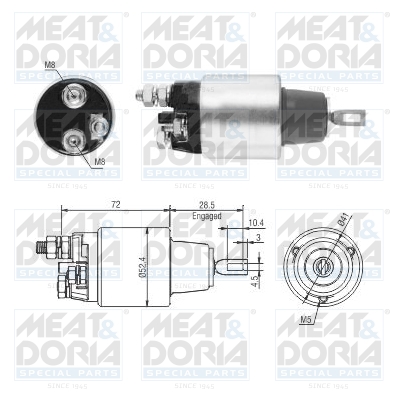 Solenoid Switch, starter (Rear axle)  Art. 46286