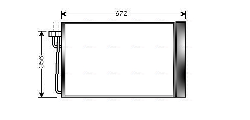 Condenser, air conditioning  Art. BWA5267D