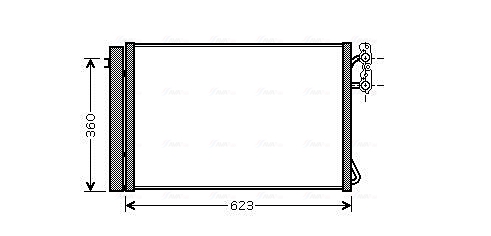 Condenser, air conditioning  Art. BWA5295D