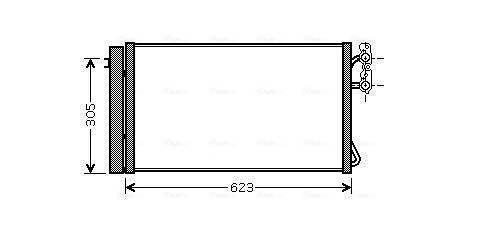 Condenser, air conditioning  Art. BWA5296D