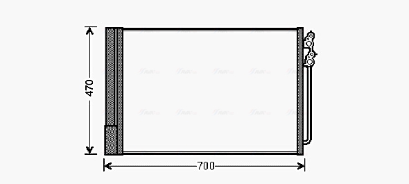 Condenser, air conditioning  Art. BWA5370D