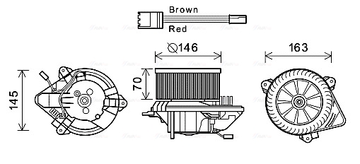 Interior Blower  Art. CN8294