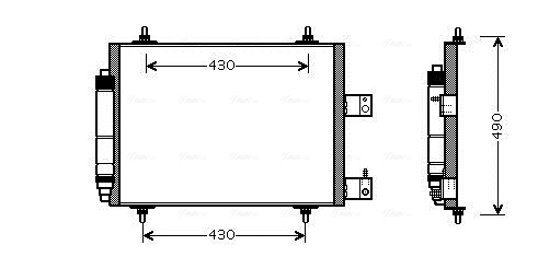 Condenser, air conditioning  Art. CNA5213D