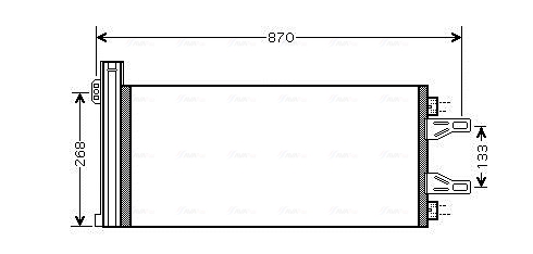 Condenser, air conditioning  Art. CNA5248D